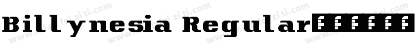 Billynesia Regular字体转换